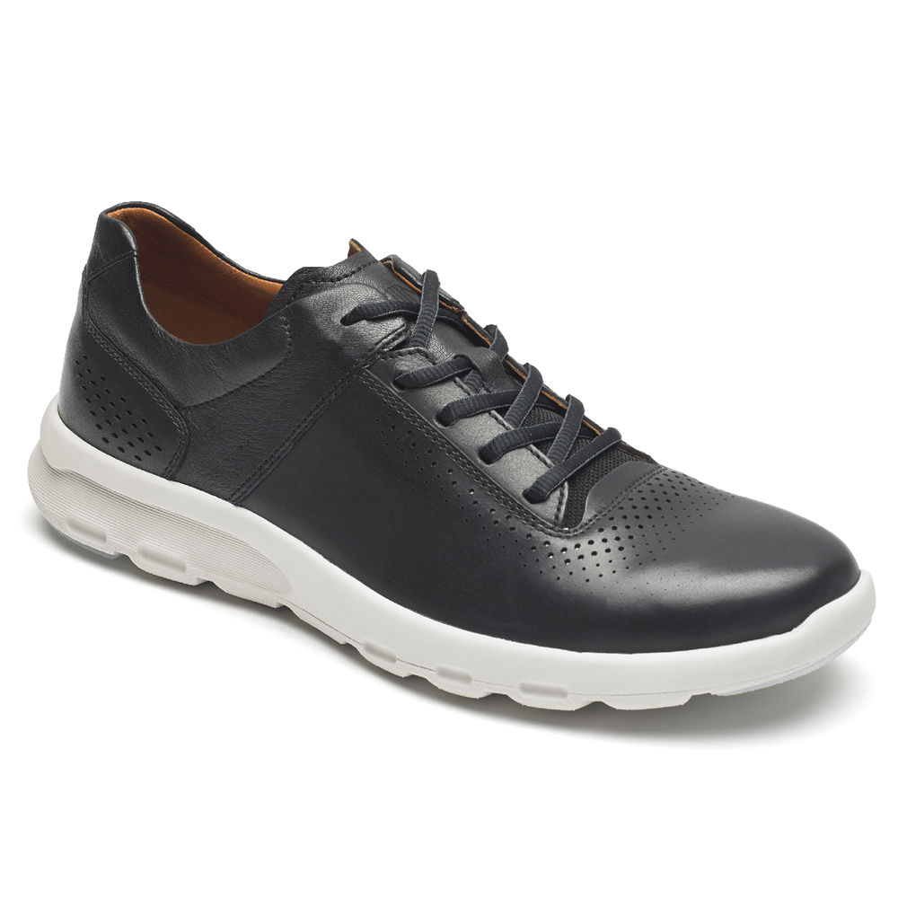 Rockport Singapore Mens Sneakers - PulseTech Plain Toe Black - CG5302978